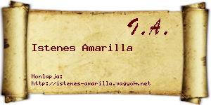 Istenes Amarilla névjegykártya